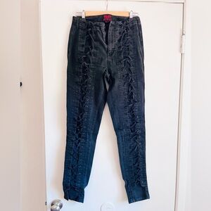 Tripp NYC Black Lace-Up Pants from the 90s